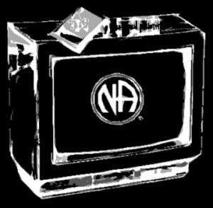 Image of TV seth with NA logo